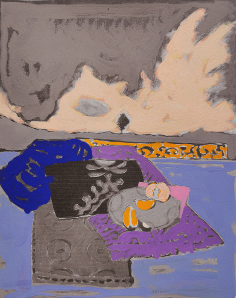 vie intérieure des choses I- variation 3 - encre pigmentée et gouache